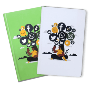 Combo of Green and White Notebook