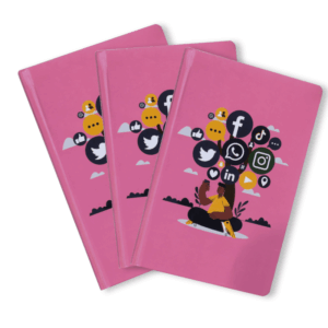 Pack Of 3 Pink Notebooks